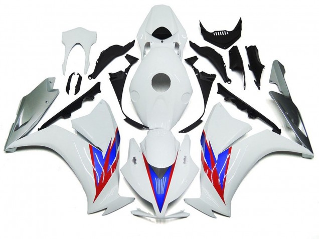 2012-2016 Glänzend Weiß & Silber Honda CBR1000RR Motorrad Verkleidungen 2012-2016 Glänzend Weiß & Silber Honda CBR1000RR Motorrad Verkleidungen