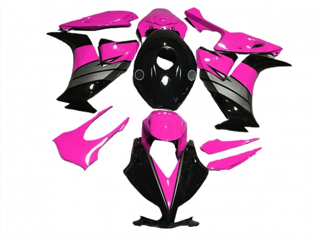 2012-2016 Glanzrosa Schwarz & Grau Honda CBR1000RR Motorrad Verkleidungen