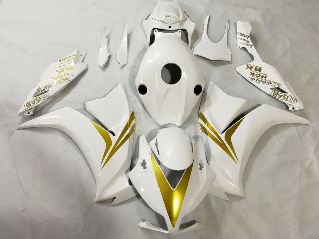 2012-2016 Weiß & Gold Honda CBR1000RR Motorrad Verkleidungen 2012-2016 Weiß & Gold Honda CBR1000RR Motorrad Verkleidungen