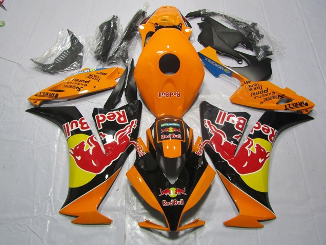 2012-2016 Orangerot Bull Honda CBR1000RR Motorrad Verkleidungen 2012-2016 Orangerot Bull Honda CBR1000RR Motorrad Verkleidungen
