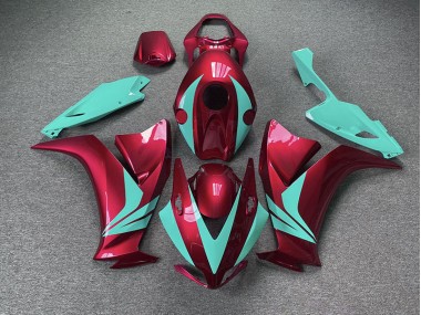 2012-2016 Rot Glänzend & Blaugrün Honda CBR1000RR Motorrad Verkleidungen