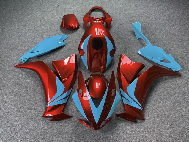 2012-2016 Rot Glänzend & Hellblau Honda CBR1000RR Motorrad Verkleidungen 2012-2016 Rot Glänzend & Hellblau Honda CBR1000RR Motorrad Verkleidungen