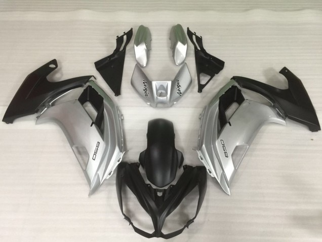 2012-2016 Silber & Schwarz Kawasaki Ninja 650R Motorrad Verkleidungen 2012-2016 Silber & Schwarz Kawasaki Ninja 650R Motorrad Verkleidungen