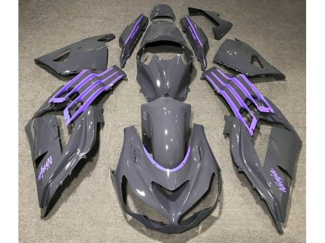 2012-2021 Nardo Grau & Lila Kawasaki ZX14R Motorrad Verkleidungen