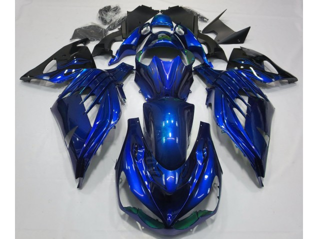 2012-2021 Ozeanblau Glänzend Kawasaki ZX14R Motorrad Verkleidungen 2012-2021 Ozeanblau Glänzend Kawasaki ZX14R Motorrad Verkleidungen
