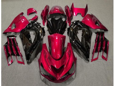 2012-2021 Rot Glänzend & Schwarz Kawasaki ZX14R Motorrad Verkleidungen