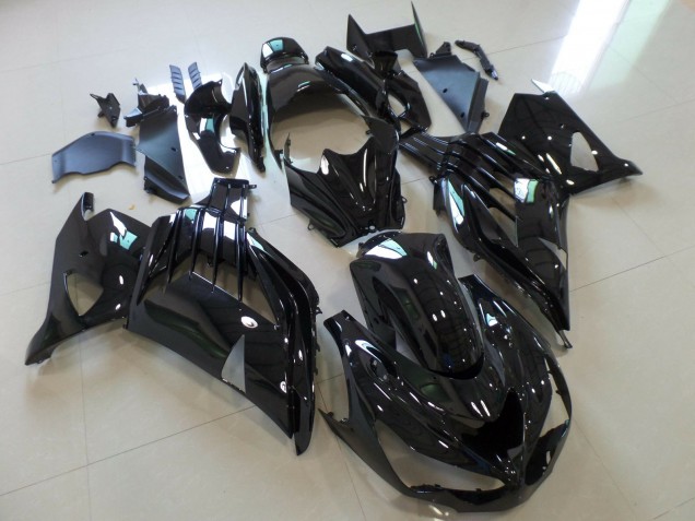 2012-2021 Schwarz Glänzend Kawasaki ZX14R Motorrad Verkleidungen