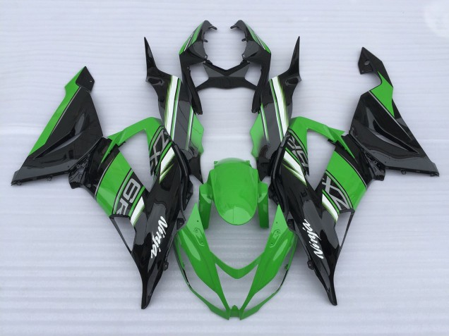 2013-2018 Grün & Schwarz Glanz Kawasaki ZX6R Motorrad Verkleidungen