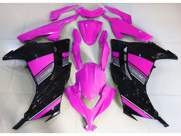 2013-2018 Hot Pink & Schwarz Kawasaki Ninja 300 Motorrad Verkleidungen 2013-2018 Hot Pink & Schwarz Kawasaki Ninja 300 Motorrad Verkleidungen