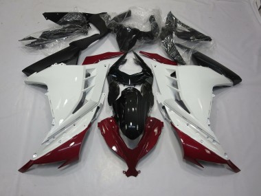 2013-2018 Kastanienbraun & Weiß Kawasaki Ninja 300 Motorrad Verkleidungen