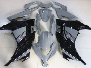 2013-2018 Nardo Grau & Schwarz Kawasaki Ninja 300 Motorrad Verkleidungen