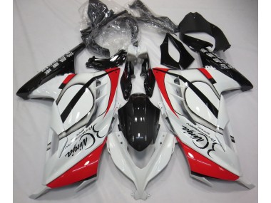 2013-2018 Rot & Weiß Kawasaki Ninja 300 Motorrad Verkleidungen