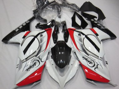 2013-2018 Rot & Weiß Kawasaki Ninja 300 Motorrad Verkleidungen