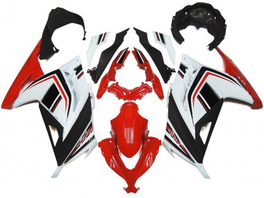 2013-2018 Rot Weiß & Schwarz Glänzend Kawasaki Ninja 300 Motorrad Verkleidungen