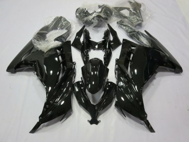 2013-2018 Schwarz Glanz Kawasaki Ninja 300 Motorrad Verkleidungen