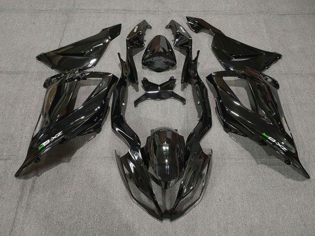 2013-2018 Schwarz Glänzend Mit Aufklebern Kawasaki ZX6R Motorrad Verkleidungen 2013-2018 Schwarz Glänzend Mit Aufklebern Kawasaki ZX6R Motorrad Verkleidungen