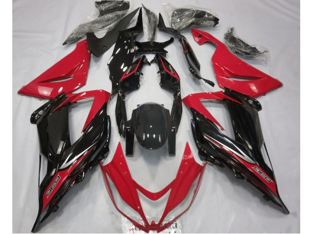 2013-2018 Schwarz & Rot Kawasaki ZX6R Motorrad Verkleidungen