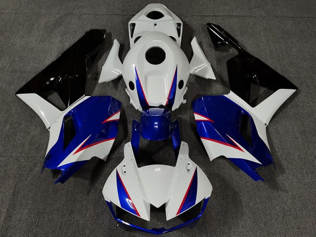 2013-2023 Glänzend Weiß & Tiefes Blau Honda CBR600RR Motorrad Verkleidungen 2013-2023 Glänzend Weiß & Tiefes Blau Honda CBR600RR Motorrad Verkleidungen