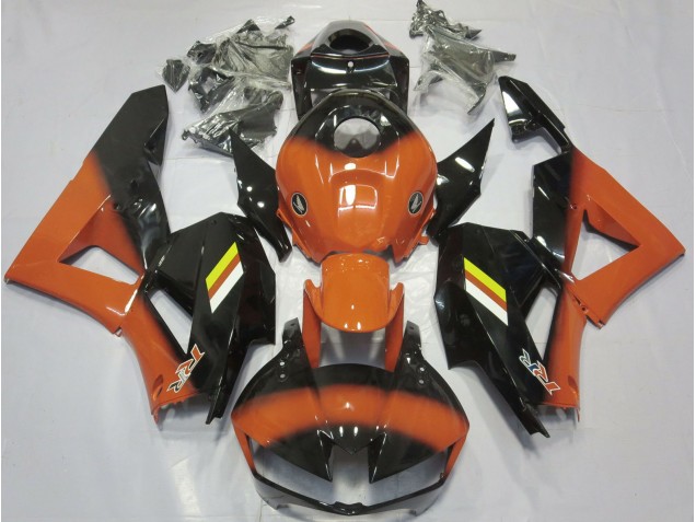 2013-2023 Glanzorange & Schwarz Verblassen Honda CBR600RR Motorrad Verkleidungen