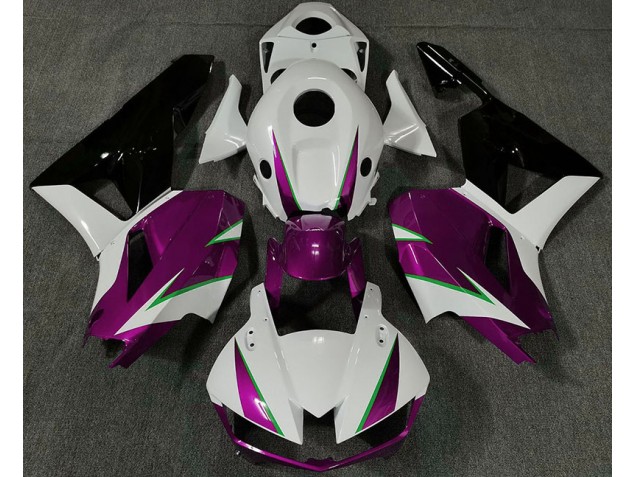 2013-2023 Glanzrosa Weiß & Grün Honda CBR600RR Motorrad Verkleidungen