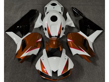 2013-2023 Orange Glänzend Weiß & Rot Honda CBR600RR Motorrad Verkleidungen