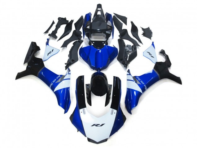 2015-2019 Weiß & Blau Yamaha R1 Motorrad Verkleidungen