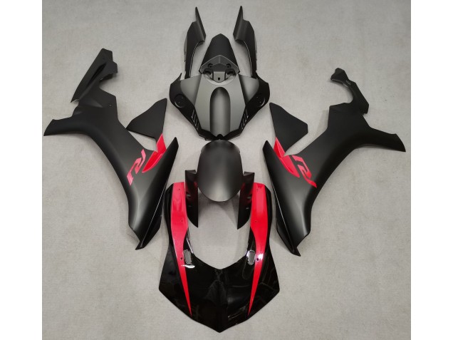 2015-2019 Matt Schwarz & Perlrot Yamaha R1 Motorrad Verkleidungen