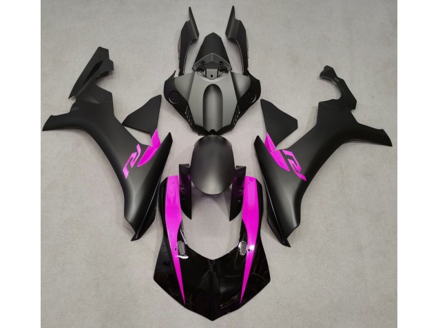 2015-2019 Matt Schwarz & Pink Yamaha R1 Motorrad Verkleidungen
