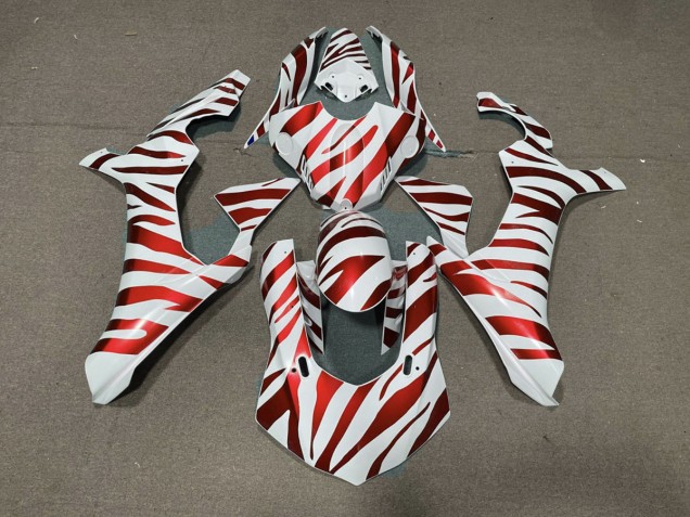 2015-2019 Rot Zebra Yamaha R1 Motorrad Verkleidungen