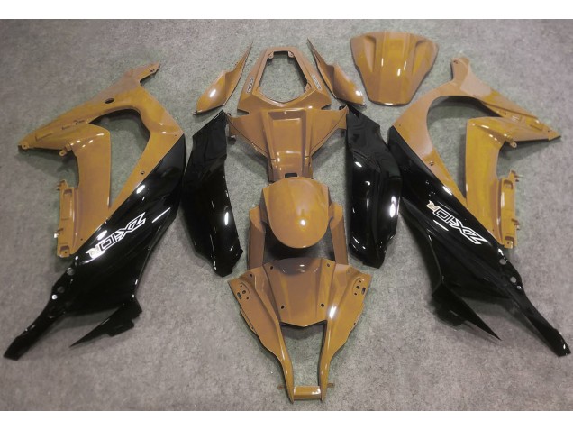 2016-2019 Desert Tan & Schwarz Kawasaki ZX10R Motorrad Verkleidungen 2016-2019 Desert Tan & Schwarz Kawasaki ZX10R Motorrad Verkleidungen