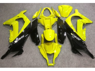 2016-2019 Glänzendes Gelb & Schwarz Kawasaki ZX10R Motorrad Verkleidungen