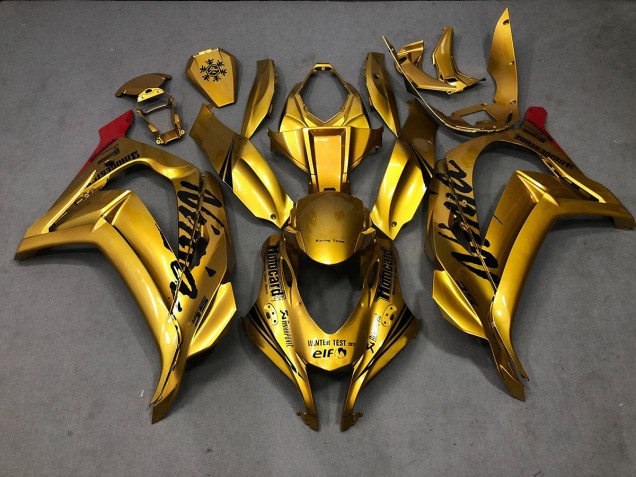 2016-2019 Gold Kawasaki ZX10R Motorrad Verkleidungen