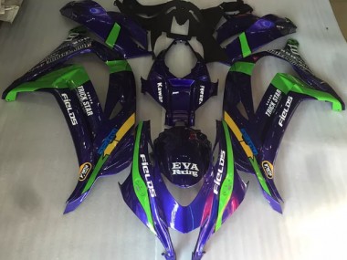 2016-2019 Lilagrün & Glanz Kawasaki ZX10R Motorrad Verkleidungen