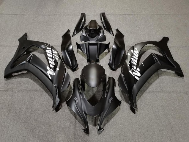 2016-2019 Matt Schwarz Mit Weiß Kawasaki ZX10R Motorrad Verkleidungen