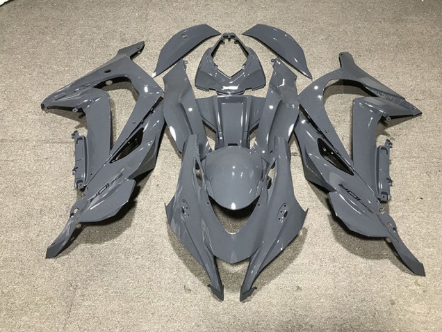 2016-2019 Nardo Grau Schwarzes Logo Kawasaki ZX10R Motorrad Verkleidungen
