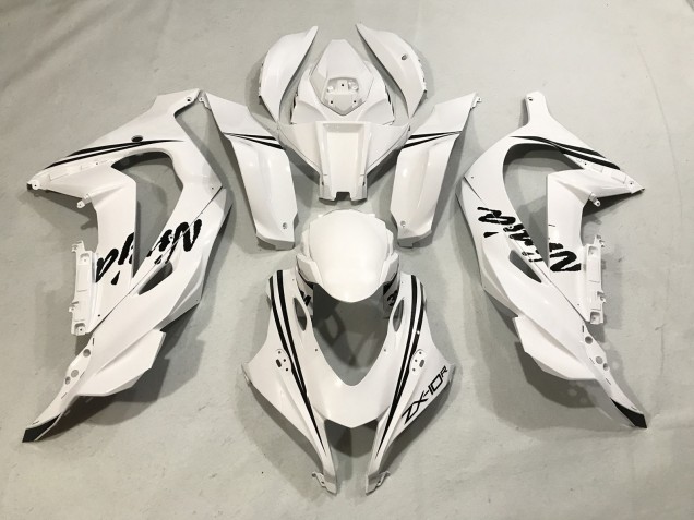 2016-2019 Weiß Ninja Kawasaki ZX10R Motorrad Verkleidungen