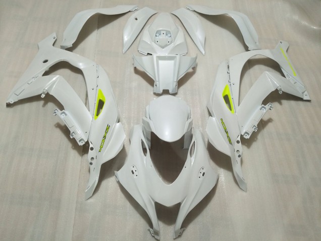 2016-2019 Perlweiss Kawasaki ZX10R Motorrad Verkleidungen