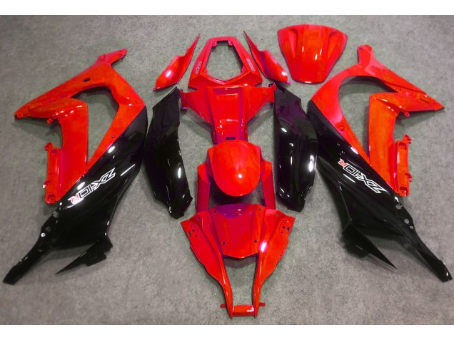 2016-2019 Rot Glänzend & Schwarz Kawasaki ZX10R Motorrad Verkleidungen