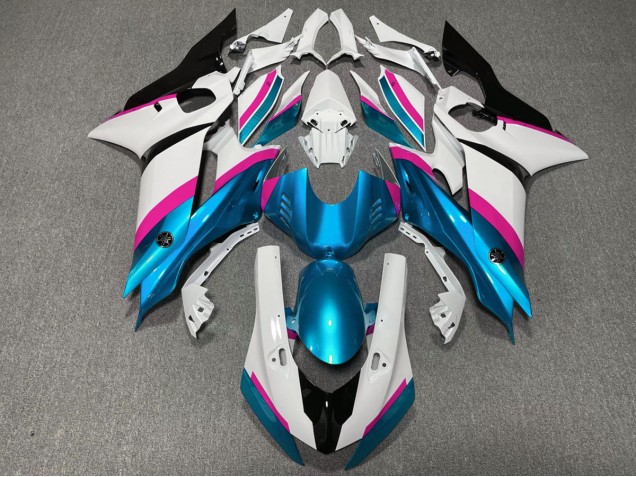 2017-2021 Hellblau & Rosa Yamaha R6 Motorrad Verkleidungen 2017-2021 Hellblau & Rosa Yamaha R6 Motorrad Verkleidungen