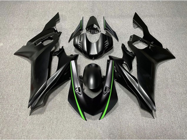 2017-2021 Matt Schwarze & Grüne Akzente Yamaha R6 Motorrad Verkleidungen