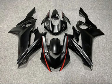 2017-2021 Matt Schwarze & Rot Akzente Yamaha R6 Motorrad Verkleidungen
