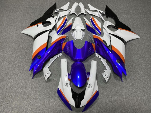 2017-2021 Tiefes Blau & Orange Yamaha R6 Motorrad Verkleidungen