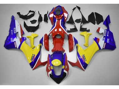 2017-2023 Rot Blau & Gelb HRC Honda CBR1000RR Motorrad Verkleidungen