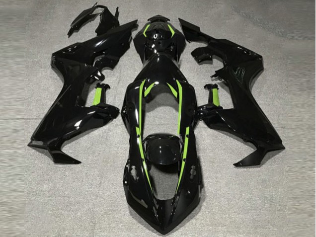 2017-2023 Schwarz Glänzend & Limettengrünes Futter Honda CBR1000RR Motorrad Verkleidungen
