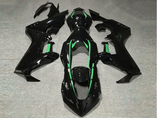 2017-2023 Schwarz Glänzend & Waldgrünes Futter Honda CBR1000RR Motorrad Verkleidungen