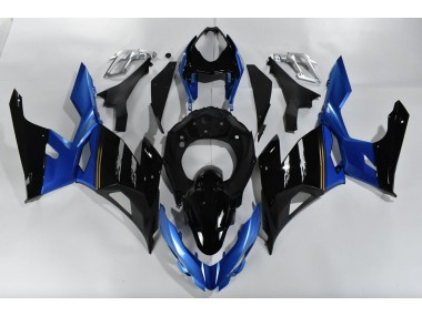 2018-2023 Blau & Schwarz Kawasaki Ninja 400 Motorrad Verkleidungen