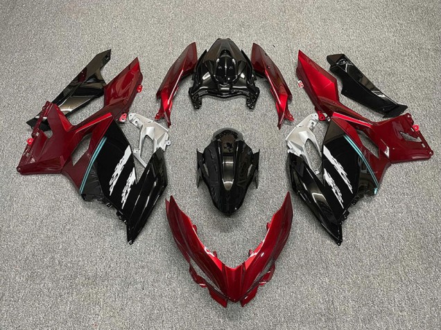 2018-2023 Rot & Schwarz Kawasaki Ninja 400 Motorrad Verkleidungen 2018-2023 Rot & Schwarz Kawasaki Ninja 400 Motorrad Verkleidungen
