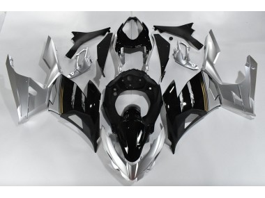 2018-2023 Silber & Schwarz Kawasaki Ninja 400 Motorrad Verkleidungen