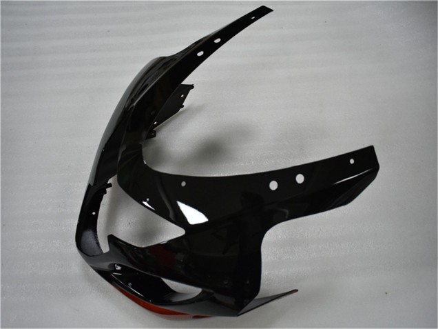 Suzuki GSXR 600/750 Motorrad Verkleidung 2004-2005 - Glanzendes Schwarz Rot Streifen