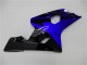 Suzuki GSXR 600/750 Motorrad Verkleidung 2004-2005 - Blau Glanzendes Schwarz